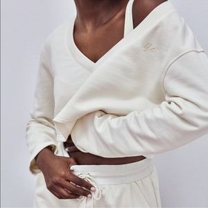 For Love and Lemons Morgan Crop Sweatshirt Size XS